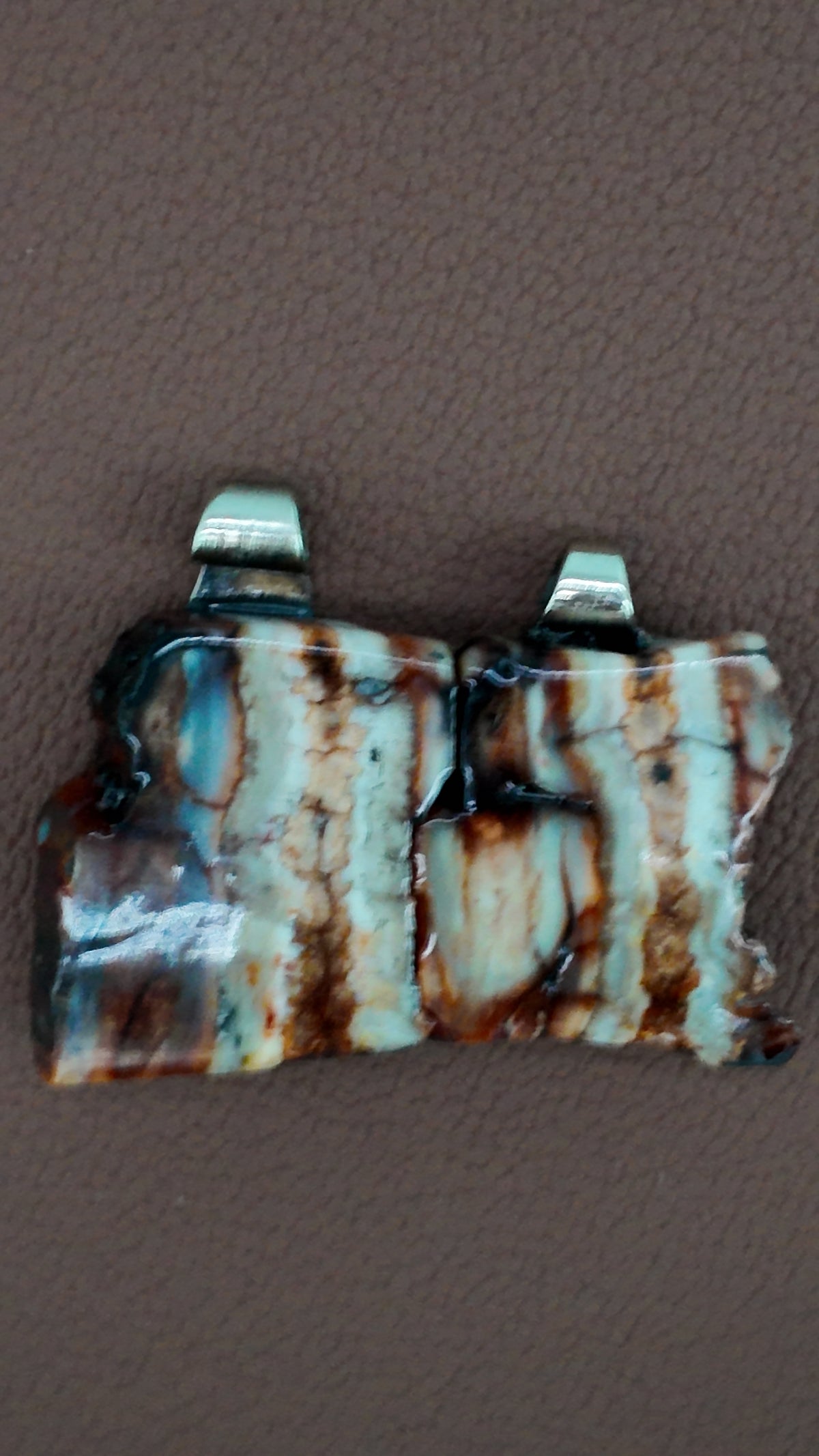 Mammutbackenzahn & Neusilber Partneranhänger